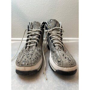 Timberland Black and Gray Splattered High Top Sneaker